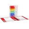 Avery Mini 3 Ring Binder, Holds 5.5" x 8.5" Paper, 1" Round Rings, 175-Sheet Capacity, 1.4 Inch Wide Spine, Watercolor Rainbow Design (18713)